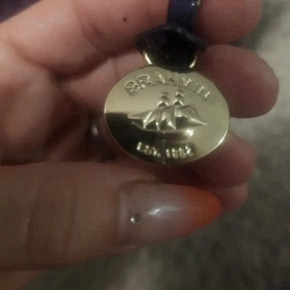 BRAHMIN- Duxbury Satchel Autumn Solid Mini Melbourne- Genuine Leather - Picture 6 of 13